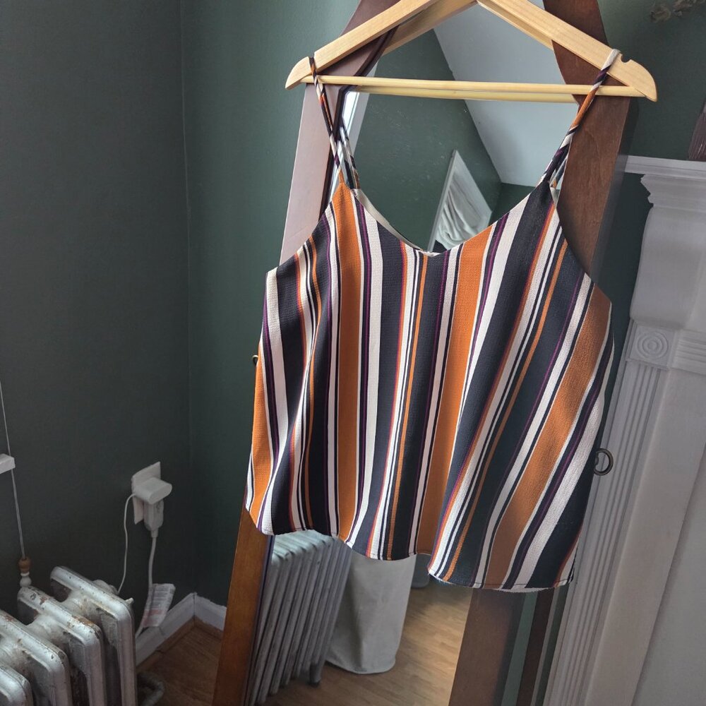 Striped Spaghetti Strap Tank Top